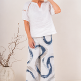 SEE SAW Linen Palazzo Pants