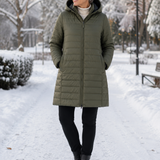 Sabena Reversible Down Jacket with Detachable Hood