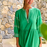 Namastai Seagrass Embroidered Dress