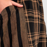 Urban by Alembika Medjdool Maxi Dress, Black/Sepia Plaid