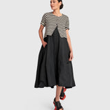 Urban by Alembika Tiebreaker Dress, Stripes