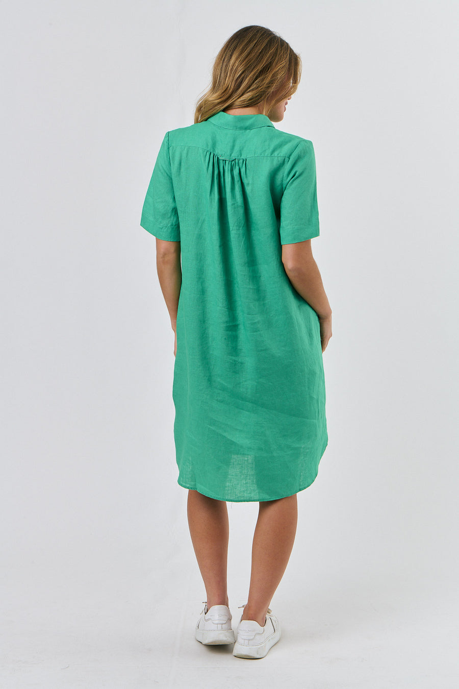 Enveloppe Linen Shirt Dress