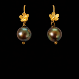 ELFY Gold Flower Drop Earrings