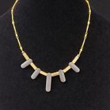 ELFY Black & Gold Inca Style Necklace