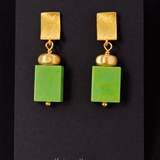 ELFY Navajo Turquoise & Gold earrings