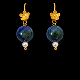 ELFY Gold Flower Drop Earrings