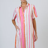 Enveloppe Short Sleeve Shirtmaker Dress