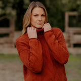 Fields Chevron Cable Pullover