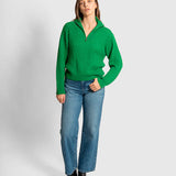 Fields Aran Honeycomb Quarter Zipper Sweater