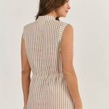 Naturals by Olive et Julie Drawstring Stripe Dress