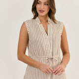 Naturals by Olive et Julie Drawstring Stripe Dress