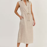 Naturals by Olive et Julie Drawstring Stripe Dress