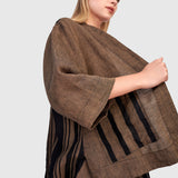 Urban by Alembika Grotto Linen Jacket, Sepia/Black