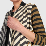 Urban by Alembika Urban Crosscourt Draped Cardigan, Stripes