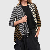 Urban by Alembika Urban Crosscourt Draped Cardigan, Stripes