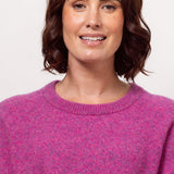 See Saw Llama/Wool Blend Crew Neck Sweater