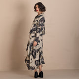 Megan Salmon Black Roses Tailored Birdie Jacket