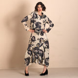 Megan Salmon Black Roses Tailored Birdie Jacket