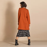 Megan Salmon Ponti Quartermaster Coat