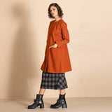 Megan Salmon Ponti Quartermaster Coat