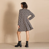 Megan Salmon Emblem Quartermaster Coat