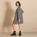 Megan Salmon Emblem Quartermaster Coat