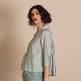 Megan Salmon Bamboo Manchuria Shirt