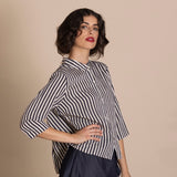 Megan Salmon Banded Manchuria Shirt