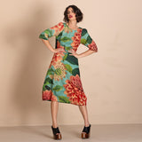 Megan Salmon Pom Pom Romance Dress