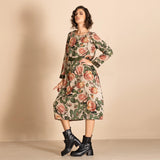 Megan Salmon Village Roses Romance Dress