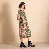 Megan Salmon Village Roses Romance Dress