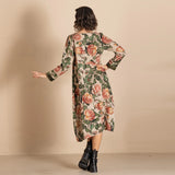 Megan Salmon Village Roses Romance Dress
