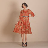 Megan Salmon Red French Molly Dress