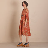 Megan Salmon Red French Molly Dress
