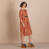 Megan Salmon Red French Molly Dress