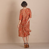 Megan Salmon Red French Molly Dress