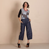 Megan Salmon Denim Barrel Pant