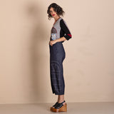 Megan Salmon Denim Barrel Pant
