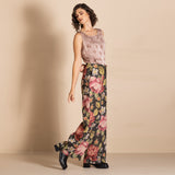 Megan Salmon Tapestry Mariner Pant