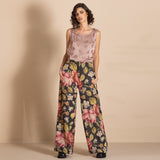 Megan Salmon Tapestry Mariner Pant