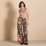 Megan Salmon Tapestry Mariner Pant