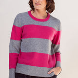 See Saw Merino Wide Stripe Crew Neck Sweater