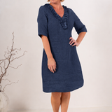 See Saw Ruffle Front Dress