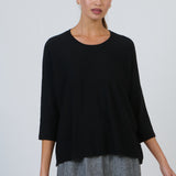 Olive et Julie 3/4 Sleeve Crew Neck Sweater