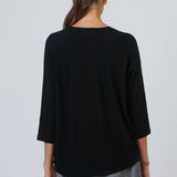 Olive et Julie 3/4 Sleeve Crew Neck Sweater