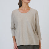 Olive et Julie 3/4 Sleeve Crew Neck Sweater