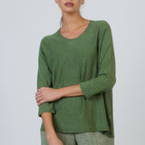 Olive et Julie 3/4 Sleeve Crew Neck Sweater