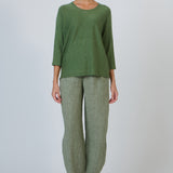 Olive et Julie 3/4 Sleeve Crew Neck Sweater