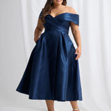 Trellis Lane Eloisa Off Shoulder midi length dress