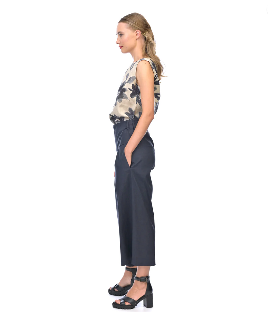 Megan Salmon Stretch Linen Flynn Pant